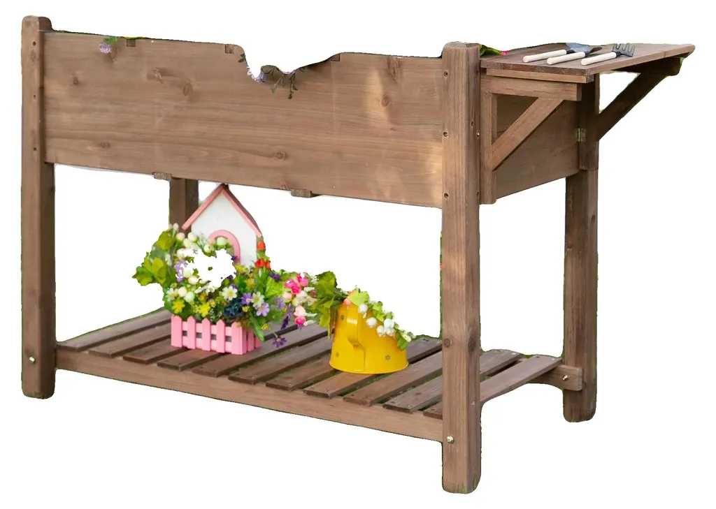 Jardinière surélevée 123cm : jardiner sans se baisser en bois