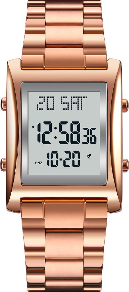 SKMEI Herren Business Sportuhren Countdown Doppelzeituhr Wecker Chronograph Tisch Digitaluhren 50 Meter wasserdichte Uhr