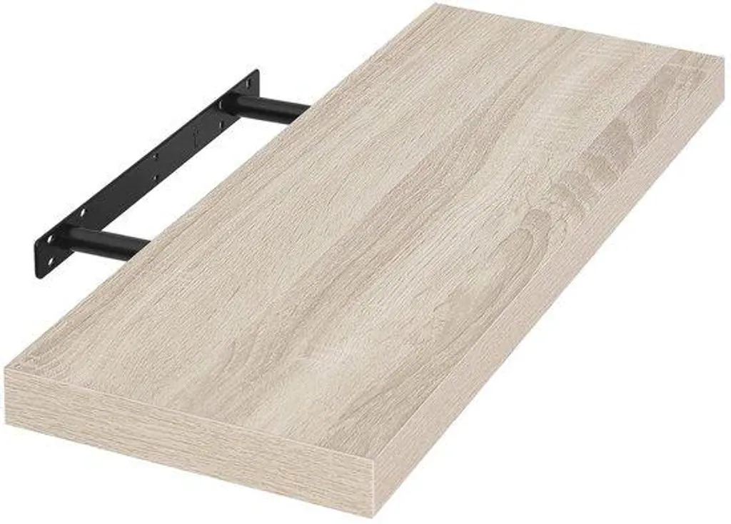 Meuble de rangement mural 60 cm style scandinave bois chêne clair