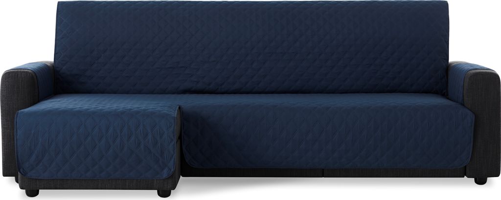 BESTCOVERS Linksseitig Ecksofaschutz Schonbezug Schutzbezug Ecksofa mit Ottomane Ecksofaschoner Ecksofabezug Sofaschonbezug (240 cm, blau)