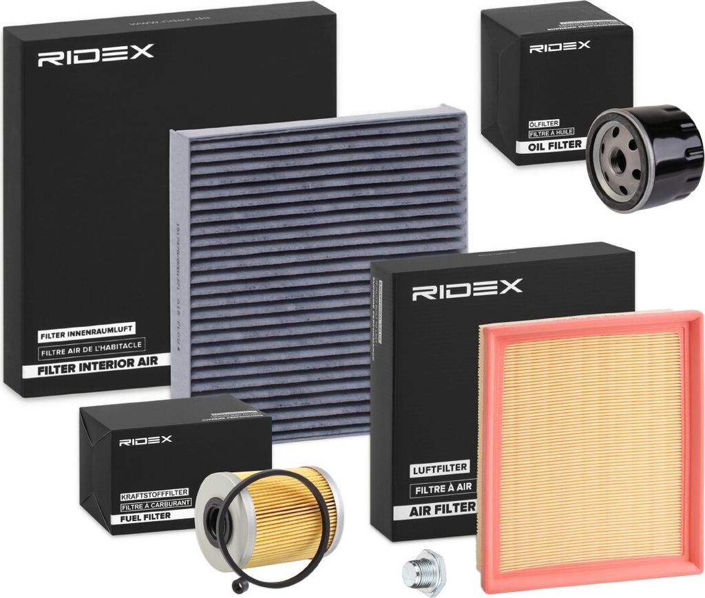 RIDEX Filterset Inspektionspaket Filtersatz für RENAULT LAGUNA II Grandtour (KG0/1) LAGUNA II (BG0/1)