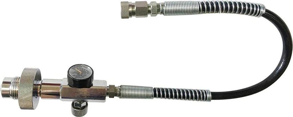 Tauchflaschenventil, DIN G5/8, 300/232 bar, Aluminium, Überdruckventil, Schlauch & Manometer, leicht zu bedienen und zu reinigen