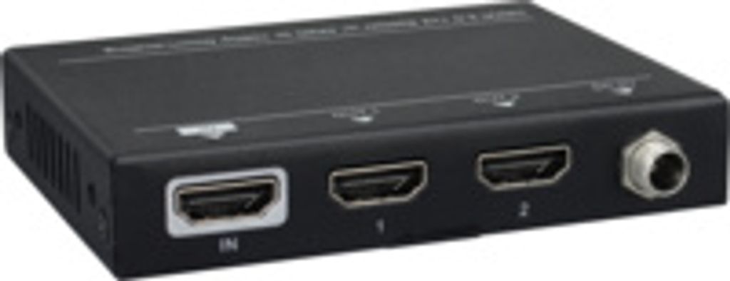 Vivolink VLHDMISP1X2, HDMI, 2x HDMI, 1.4/2.0, 3840 x 2160 Pixel, Schwarz, Metall