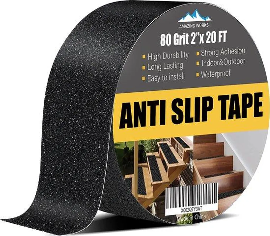 Éviter les Chutes : Ruban Antidérapant 5cm x 6m Haute Adhérence Tout Sol
