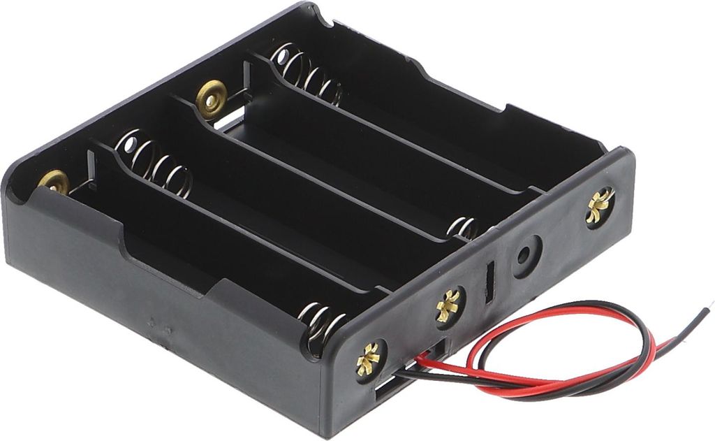 Batteriefach - 4x 18650 Li-Ionen-Zellen, ohne Stecker