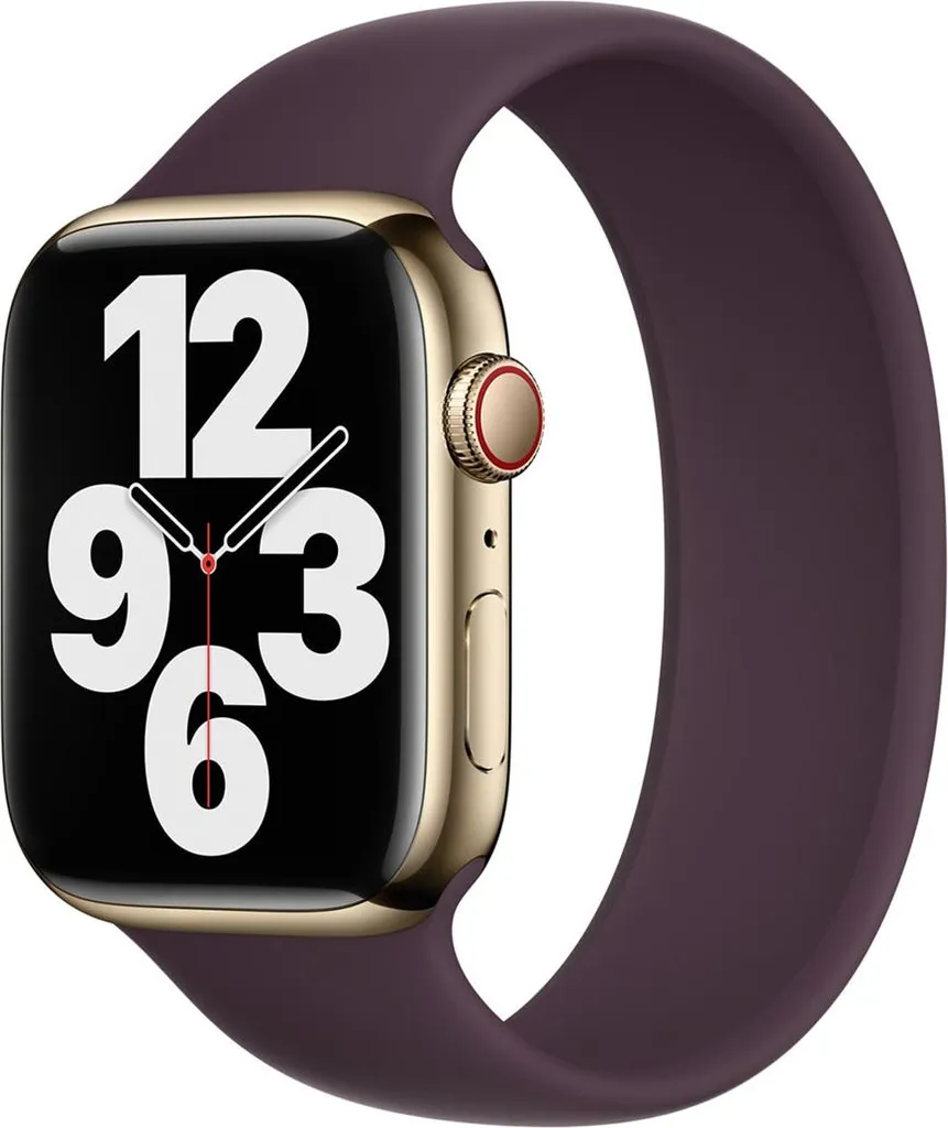 Cinturino Apple Watch Ciliegia Scura Solo Loop Silicone - Chic