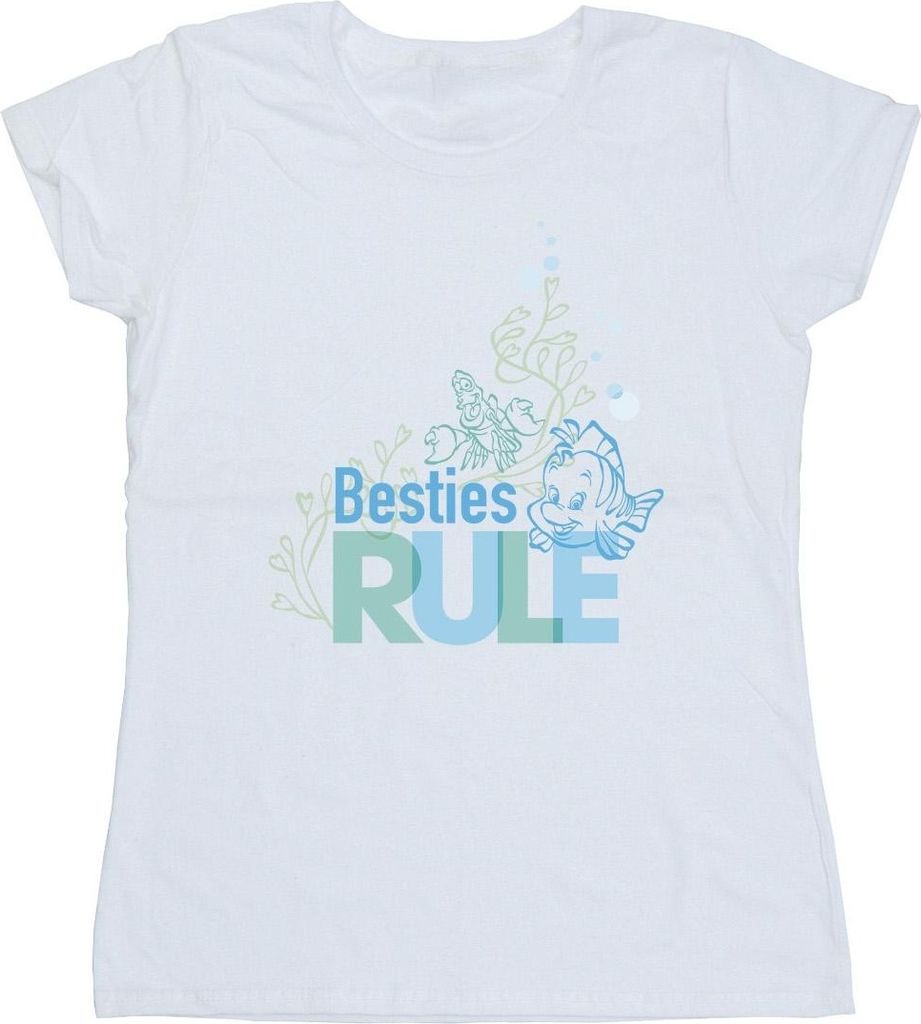 Disney - "The Little Mermaid Besties" T-Shirt für Damen BI26400 (XXL) (Weiß)