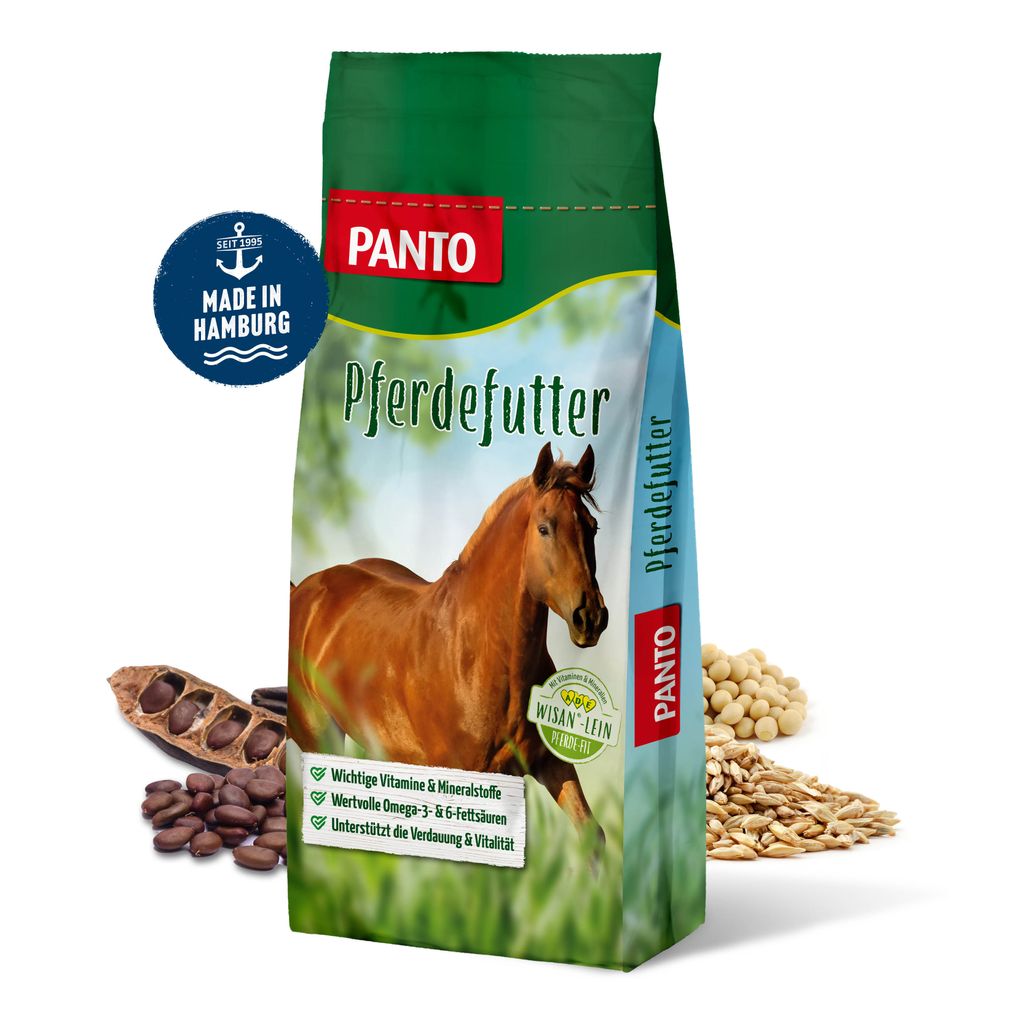 PANTO Sportmüsli mit Wisan -Lein 20kg - Pferdemüsli Kraftfutter für erhöhten Energiebedarf