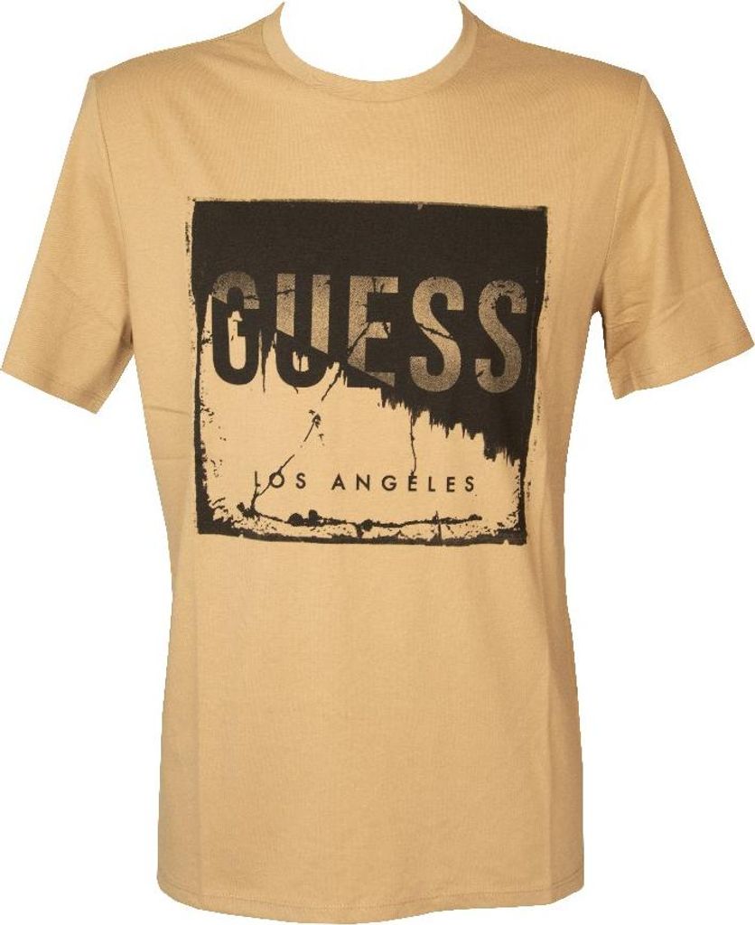 GUESS Herren-T-Shirt mit kurzen Ärmeln und Rundhalsausschnitt mit Aufdruck aus Baumwollmischung, Artikel X4GI09KBR40, US XL - MEX/ES EG - UK 42 - ...