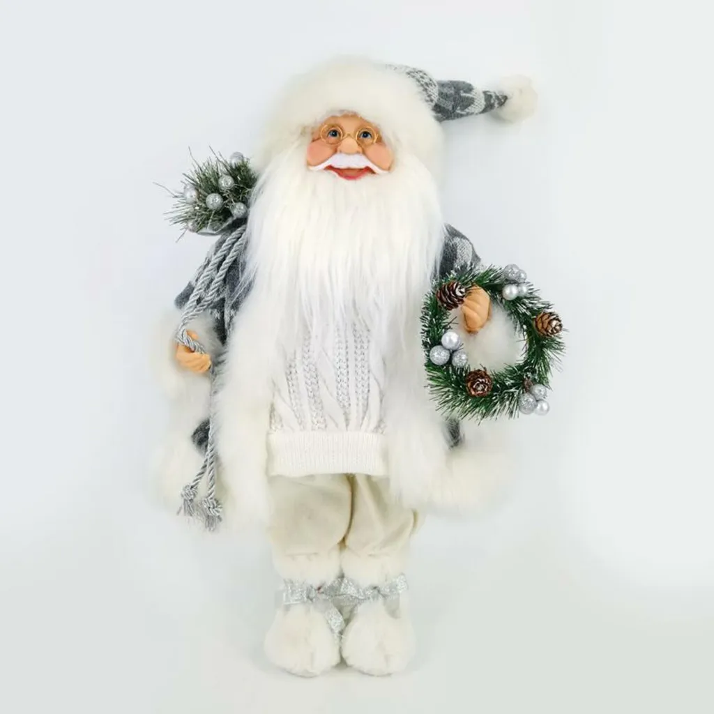 Statue Père Noël Lumineux 60 cm - Décoration Intérieure de Fêtes