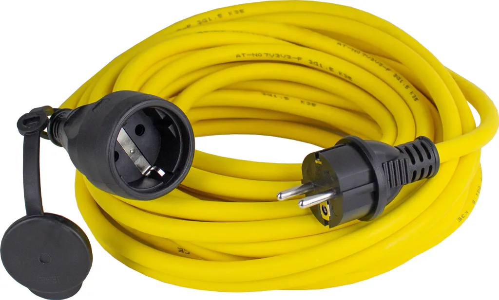as-schwabe Rallonge 25 m K35 AT-N07 V3V3-F 3G1,5 Jaune - Rallonge Chantier