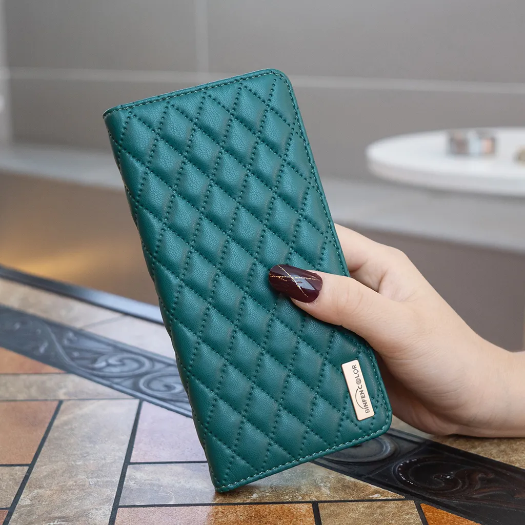 Custodia Galaxy A14 5G Verde - Cover a Libro Elegante in Pelle Premium - 7