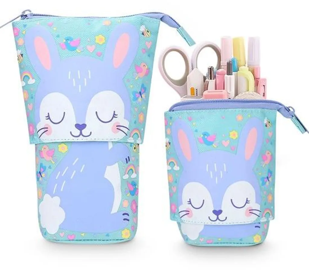 Trousse télescopique 2-en-1 : Fini le désordre, pot à crayons fille