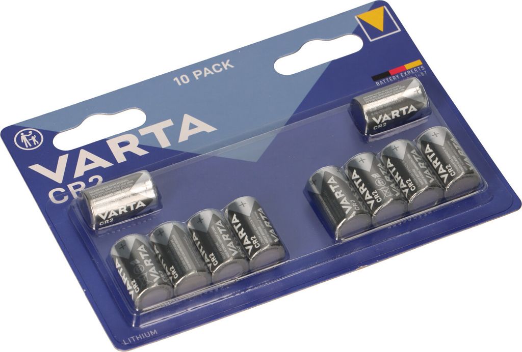 Varta 06206, CR2, Lithium, 3 V, 10 kusů, Modrá, 27 mm Obrázek produktu 