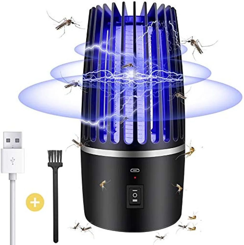 Insektenvernichter Elektrisch, 2 IN 1 Insektenfalle Mückenlampe 15W