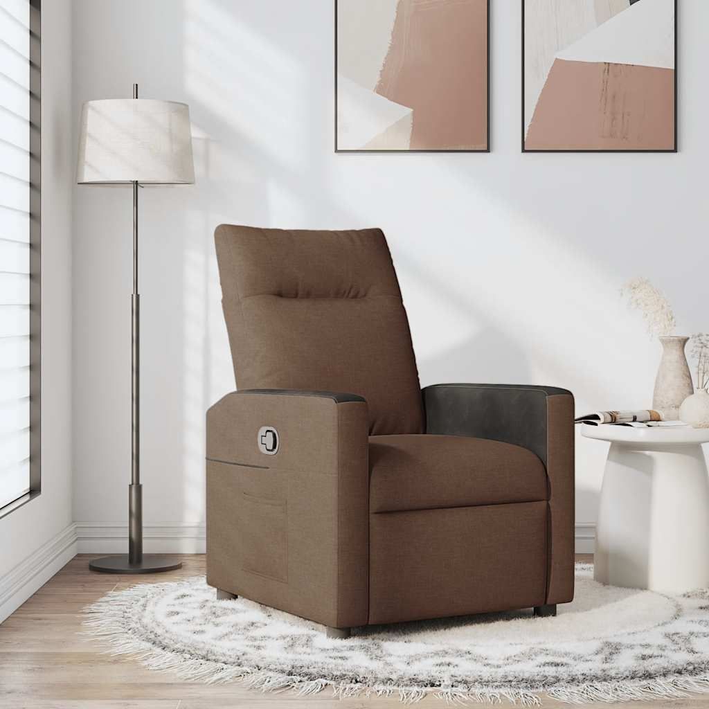 "2026 Promotion" Relaxsessel/Loungesessel/TV-Sessel - Braun Stoff - Couchsessel CC25706
