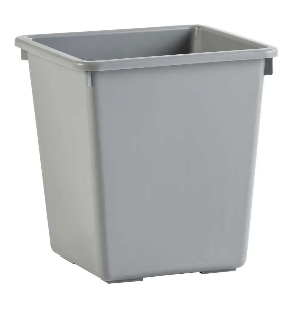 Cestino quadrato conico da 27 litri - Grigio
