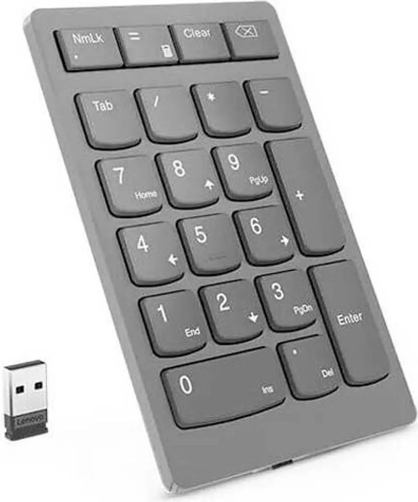Lenovo Go Wireless Numeric Keypad Rechargeable - Pavé Numérique Ultra