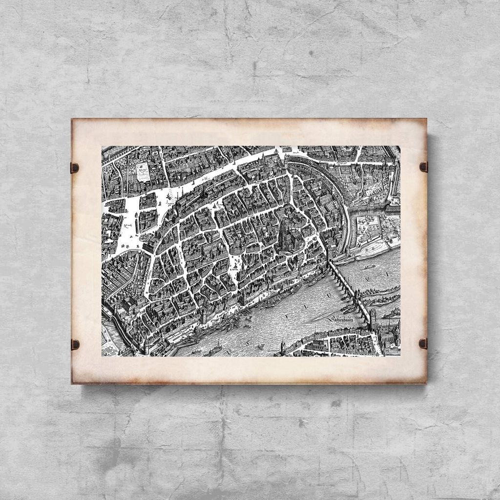 Poster - Canvas - Leinwand - 84,1 cm x 59,4 cm - Fotoposter - Leinwandkunst - Frankfurt