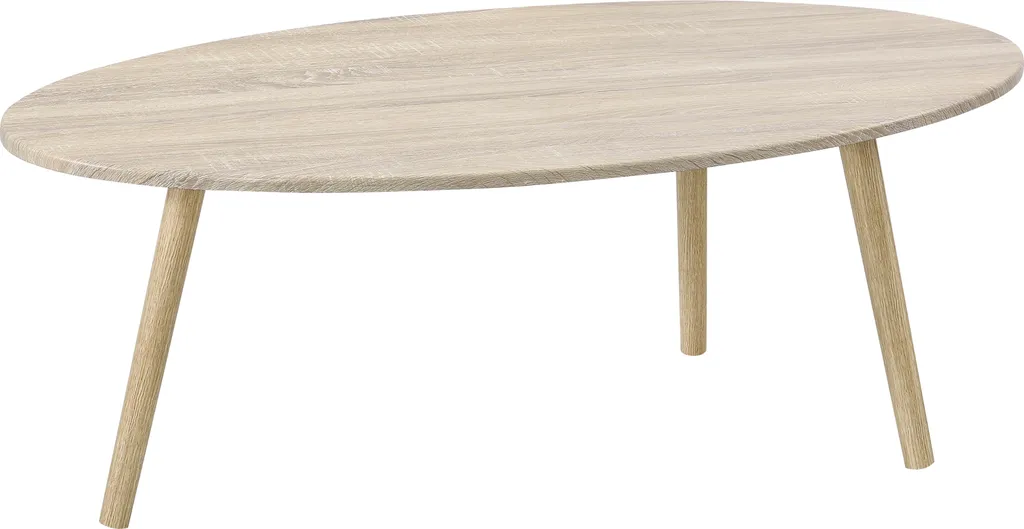 Tavolino Salotto Scandinavo Viborg Rovere 109,5cm [en.casa]