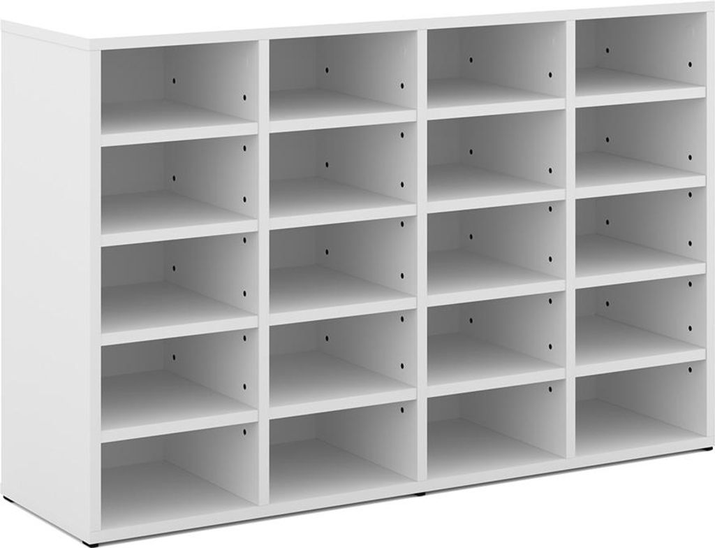 Schuhschrank Vicco Lysander Weiß 104 x 65.5 cm, Model 32882 Produktbild 