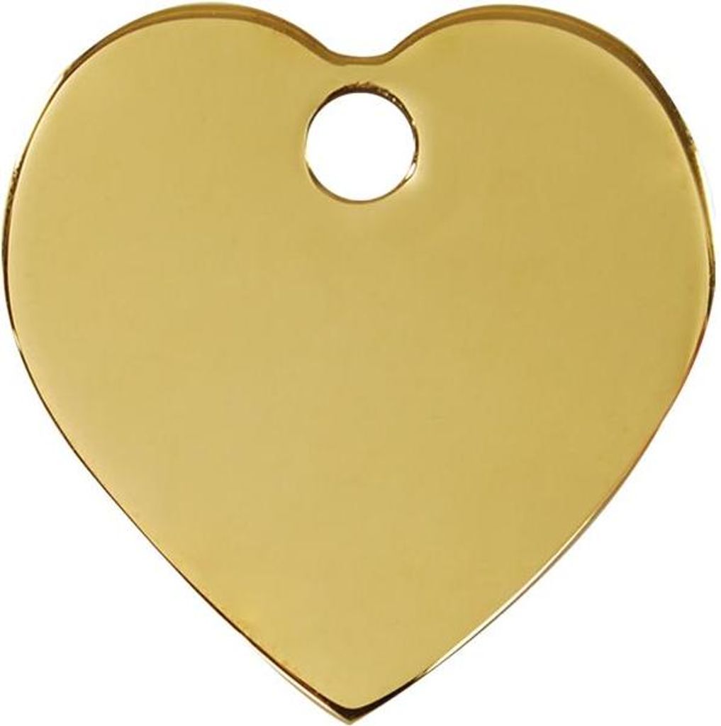 Herz Kupfer Tiermedaille klein/klein 2,01 cm x 2,01 cm - Reddingo