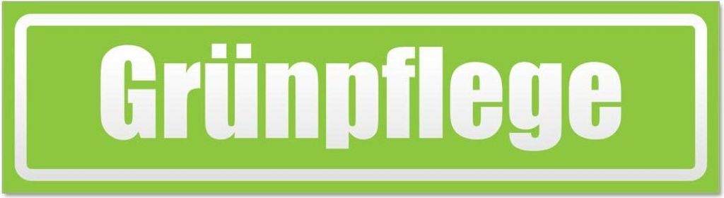 Kiwistar - Autoaufkleber - Lindgrün - 60 x 16 cm - Grünpflege invertiert - Hinweis Aufkleber Sticker für Auto, Kfz, Fahrrad, PKW, LKW