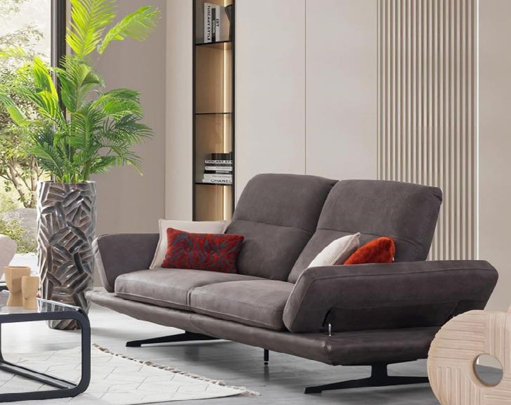 Sofa Couch 3-Sitzer Modern Polster Sitz Design Textil Design Couchen Sofas
