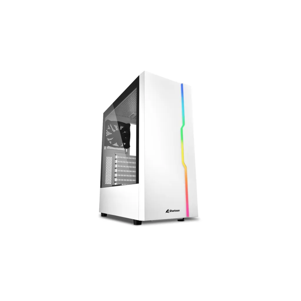 Sharkoon RGB Slider Boîtier PC Gaming Moyen Tour ATX avec Bande LED RGB