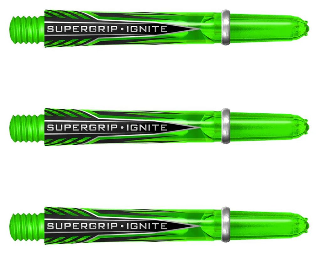 Harrows - Dart-Schäfte "Supergrip Ignite" 3er-Pack PP4368 (40 mm) (Grün)