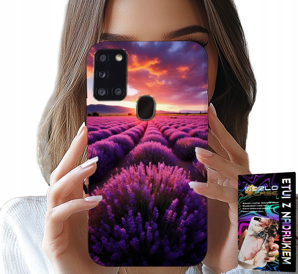 Etui Für Samsung Galaxy A21S - Blumen Von Lawender, Schöne Landschaften, Designs