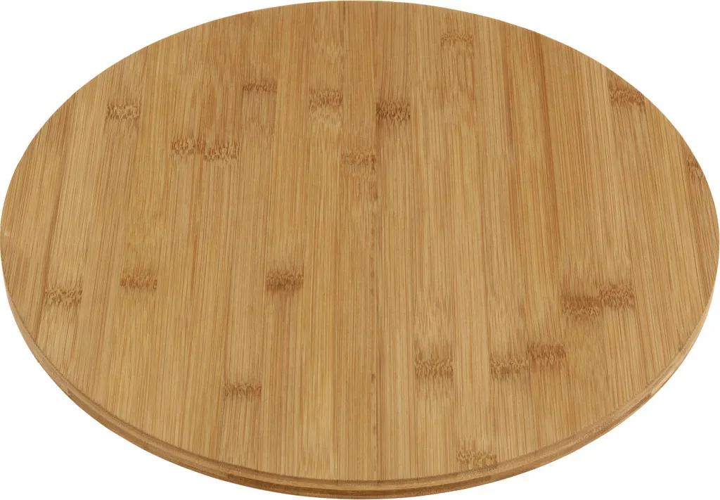 Plateau rotatif 35 cm en bambou résistant avec rotation à 360 degrés