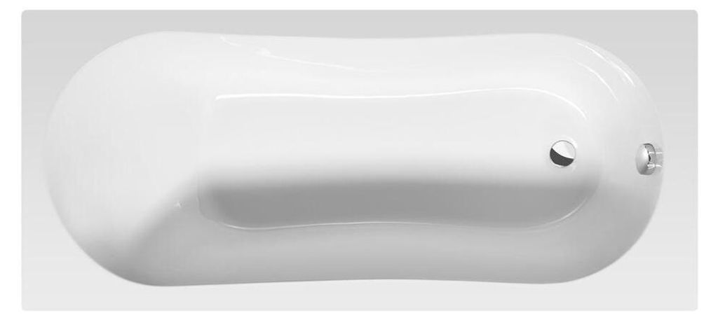 JIZERA Badkuip, 160 x 70 x 39 cm, zonder poten, wit Productafbeelding 