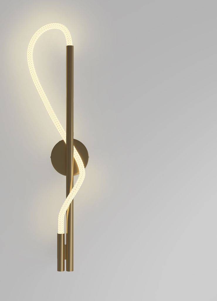 Maytoni Wandleuchten Tau Gold, LED MODUL, 3000K, 600lm