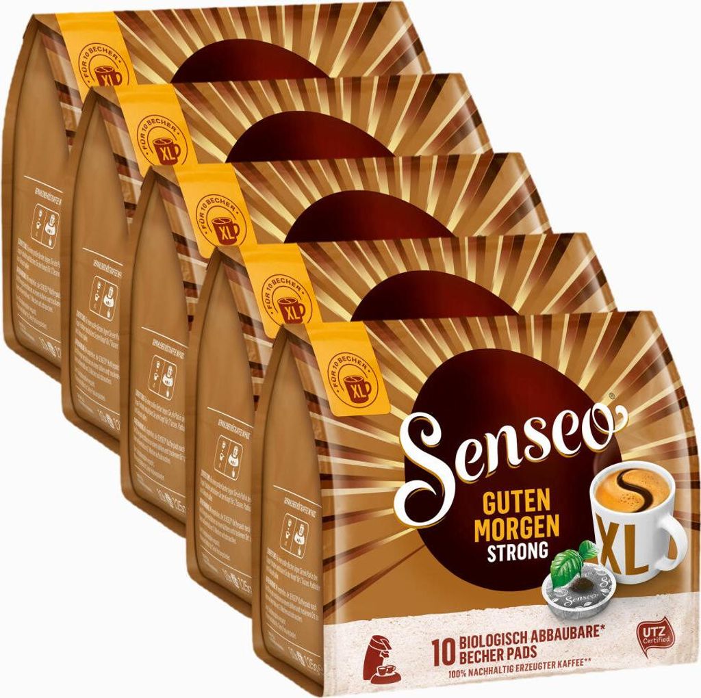 Senseo Kaffeepads Guten Morgen Strong XL, Stark & Intensiv, 50 Kaffee Pads