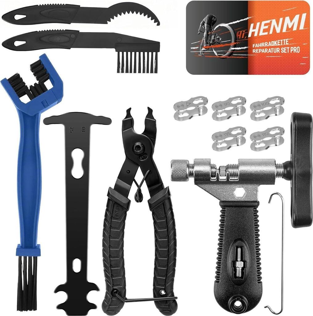 Fahrrad Kettennieter Reparatur Set 6-12 Fach Werkzeug mit Produktbild 