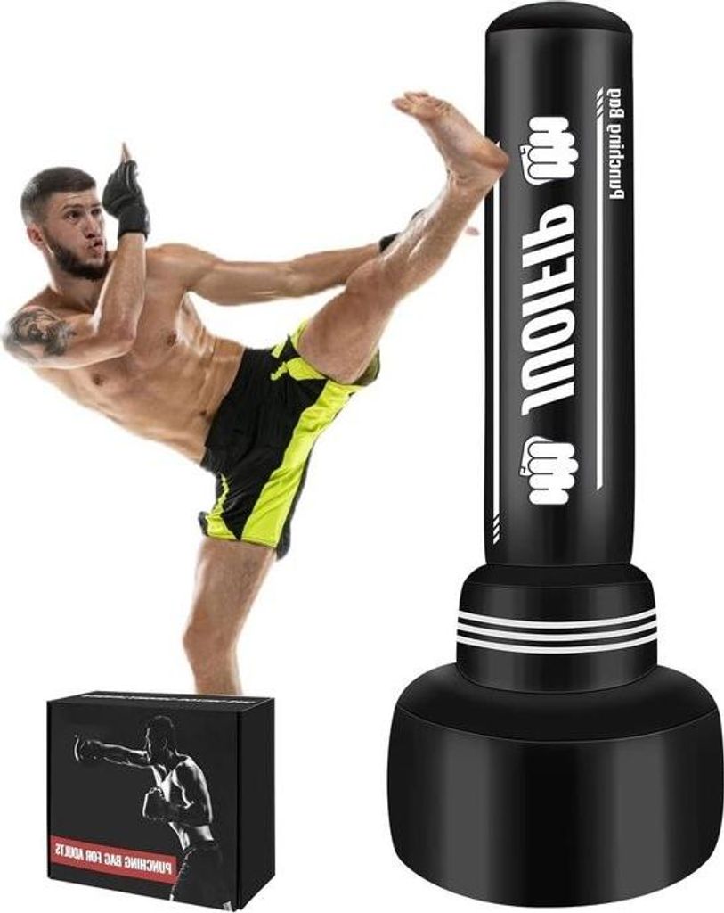 VD WEIDE ENTERPRISE – Robuster, freistehender, aufblasbarer Boxsack für Erwachsene – Kickboxsack für das Training von MMA, Muay Thai und Fitn...