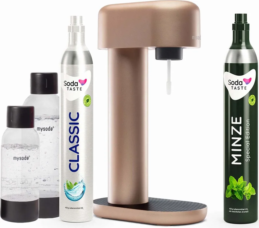 Kit Gasatore Ruby Rame + CO2 Menta: Addio Bottiglie di Plastica