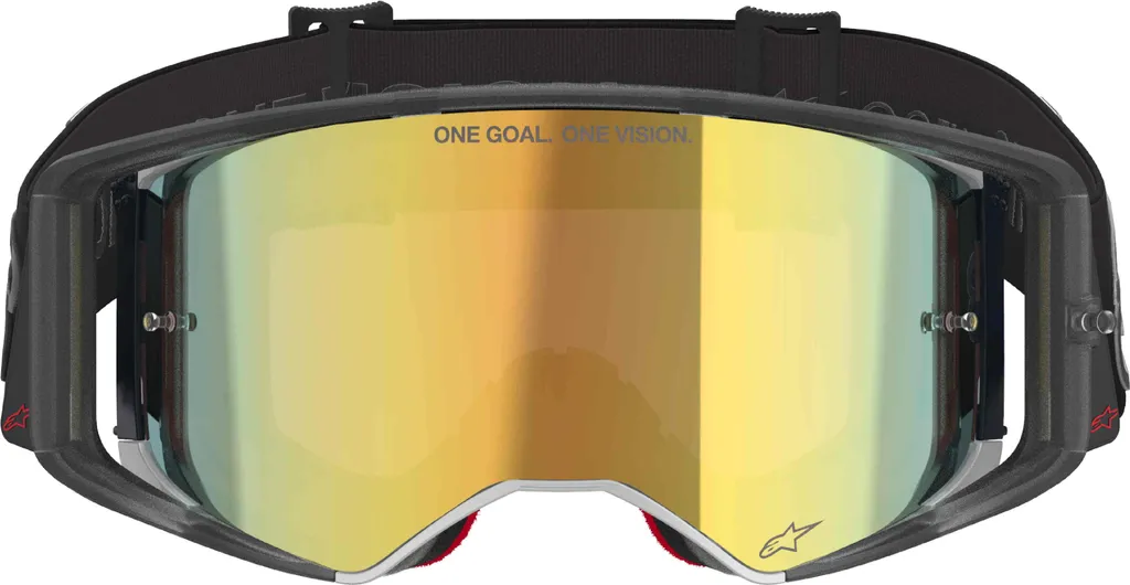 Lunettes Supertech Vision Vista Alpinestars noir et plexi or miroité 2026
