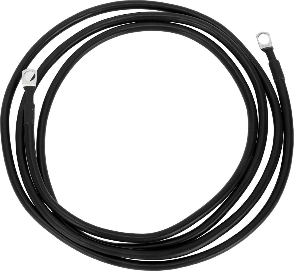 Universal 5/16" Lug 7 AWG Gauge 7FT Batterie Inverter Kabel Batterie Kabel verzinntes Kupfer 1 Stück Schwarz