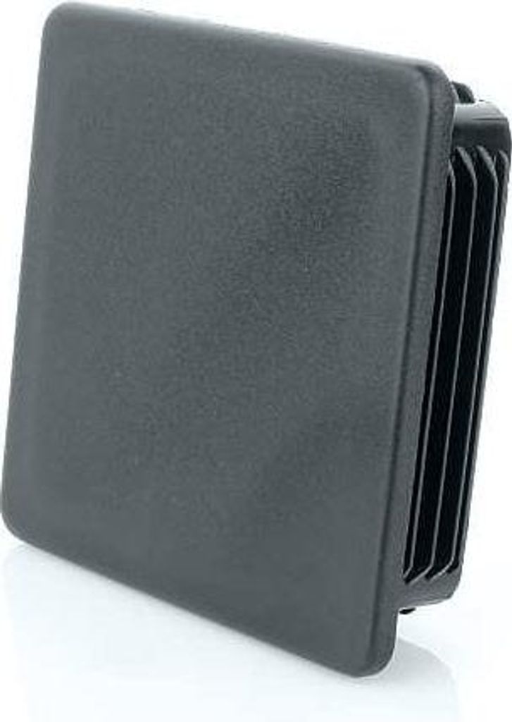 LogistSystem - 1 Stück Vierkantrohre - 60x60 mm - Quadratstopfen - Anthrazit - Vierkant Endkappen aus PE Kunststoff - Rohrstopfen zur Rohrabdeckun...