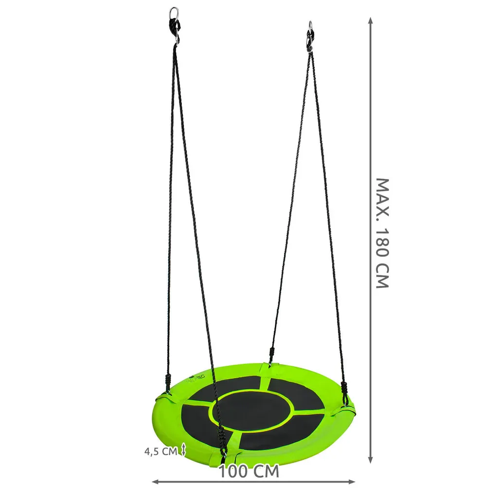 Balançoire nid de cigogne 100cm stable 150kg pour jouer sans aucun risque - 2