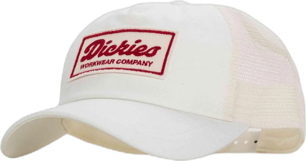 Casquette de Baseball Blanche Dickies en Toile Résistante Réglable