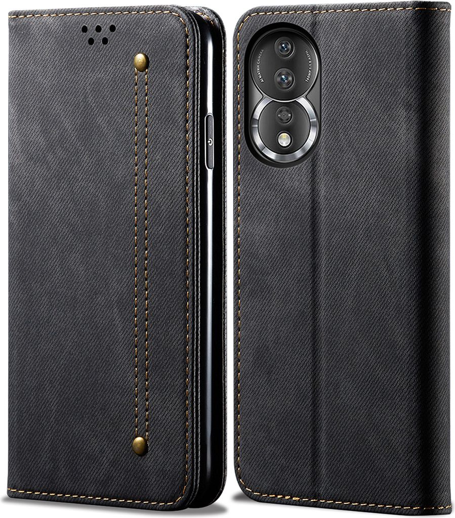 Honor 80 Hülle, Leder Brieftasche Flip Bookstyle Produktbild 
