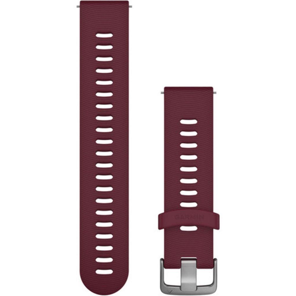 Garmin Ersatzarmband 20mm Silikon Kirschrot Produktbild 