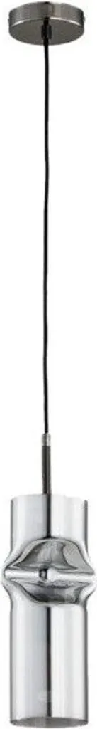 Suspension Kapris chromée Alfa 1xE27 verre 90x13cm luminaire design