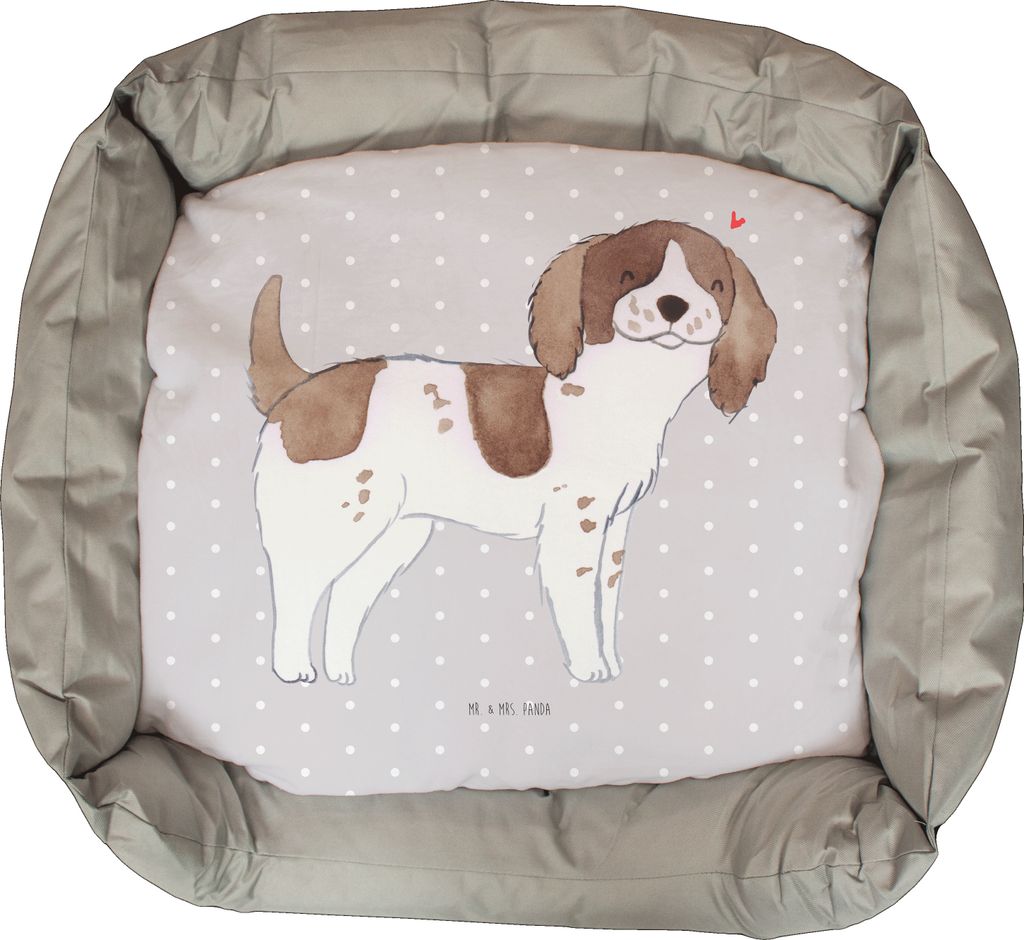 Mr. & Mrs. Panda Hundesofa English Springer Spaniel Lebensretter - Grau Pastell - Geschenk, Vatertag, Nikolaus, Geburtstag, Valentinstag, Muttertag...