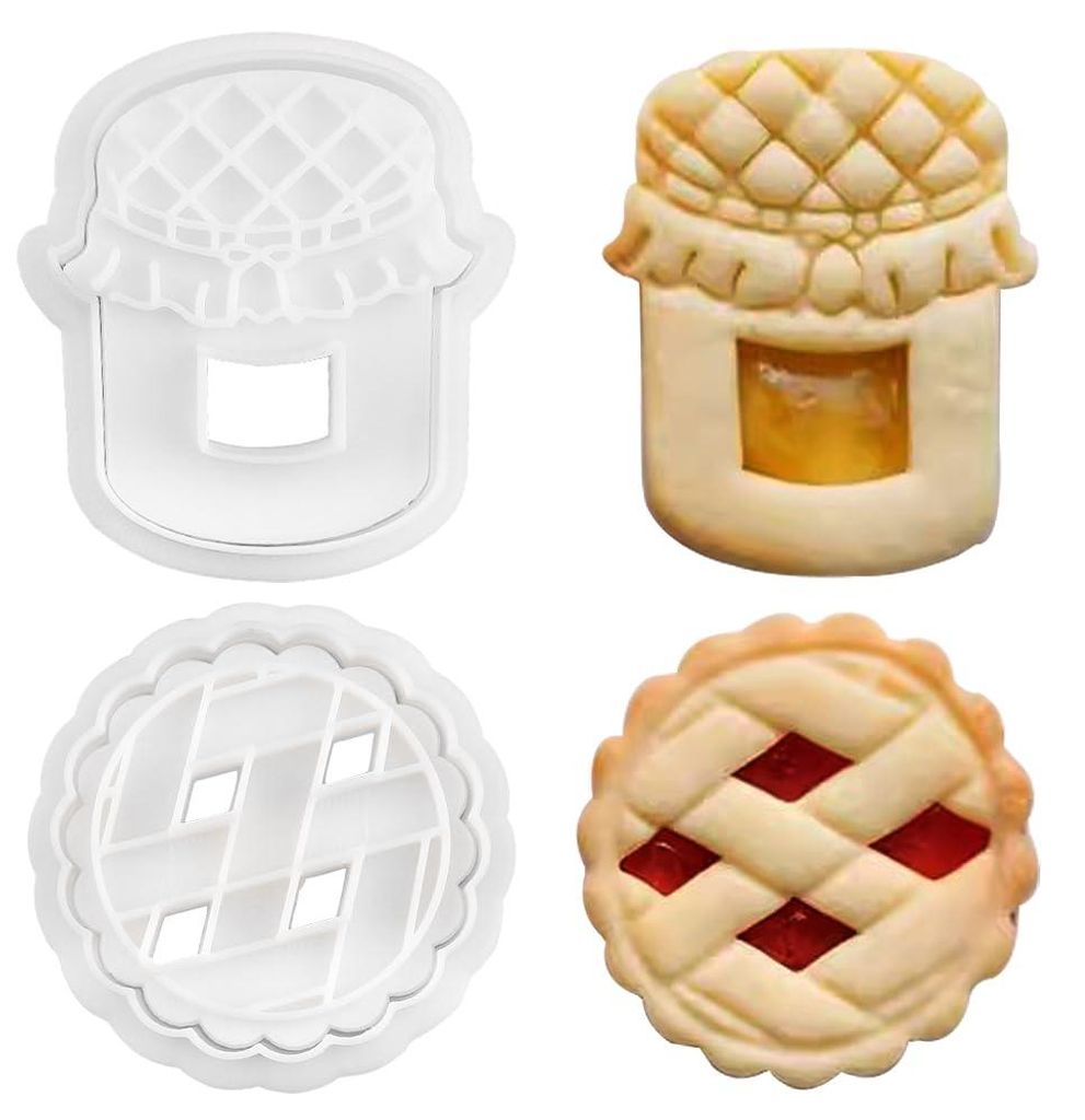 3D-Ausstechformen für Marmeladenkekse, Keksstempel aus Kunststoff, Keksformen, Kinderkeksformen, Schokoladenkeksformen, Fondantformen, Keksstanzfo...