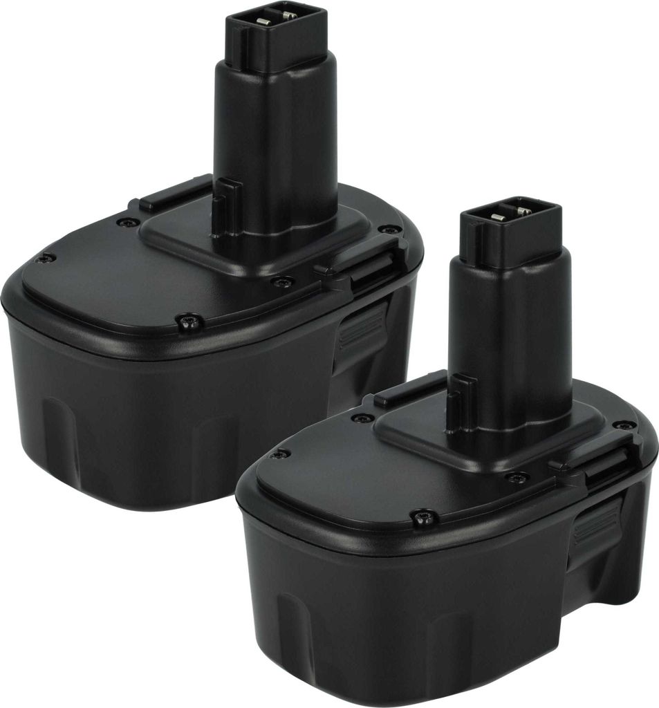 vhbw 2x Akku kompatibel mit Dewalt DC985KA, DW906, DC984VA, DC985VA, DC983SA, DC984KB, DW055K-2, DC984KA, DW054K-2 Werkzeug (3000 mAh, NiMH, 14,4 V)