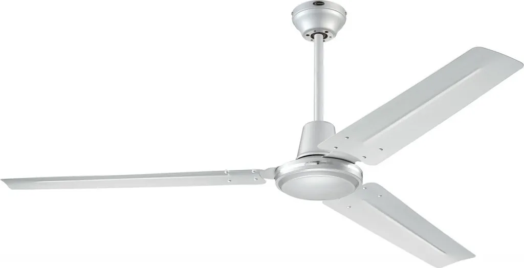 OFFERTA Ventilatore da Soffitto 142 cm Argento Industriale + Comando